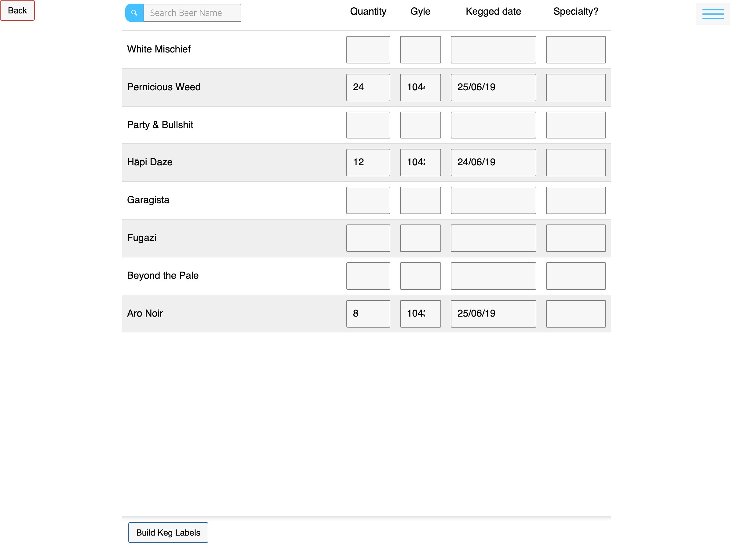 legacy — keg label builder